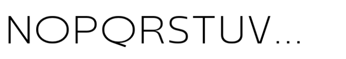Renco Extra Light Expanded Font UPPERCASE