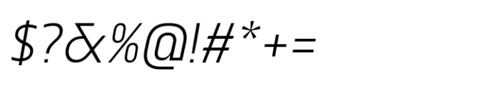 Renco Extra Light Italic Font OTHER CHARS