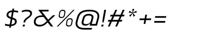 Renco Light Expanded Italic Font OTHER CHARS