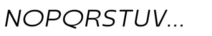 Renco Light Expanded Italic Font UPPERCASE