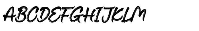 Render Brush Font UPPERCASE