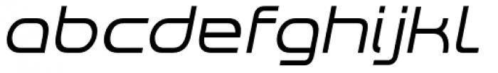RendtPhysic Oblique Font LOWERCASE
