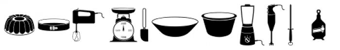Rene Menue Symbols Font LOWERCASE