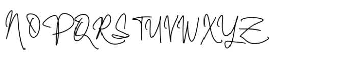 Renistian Signature Font UPPERCASE