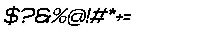 Renoire Italic Font OTHER CHARS