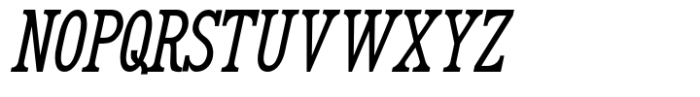 Renslaer Oblique Font UPPERCASE