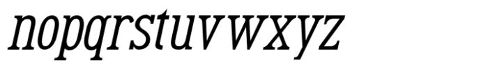 Renslaer Oblique Font LOWERCASE