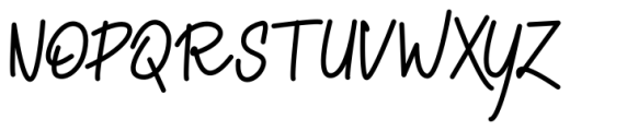 Renubela Signature Font UPPERCASE