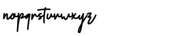 Renubela Signature Font LOWERCASE