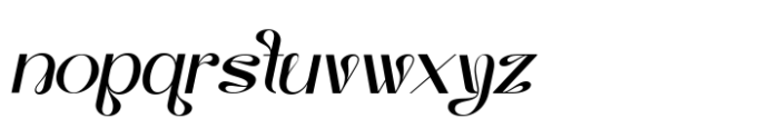 Reoctav Italic Font LOWERCASE