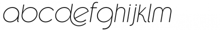 Reost Extra Light Italic Font LOWERCASE
