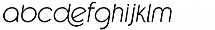 Reost Light Italic Font LOWERCASE