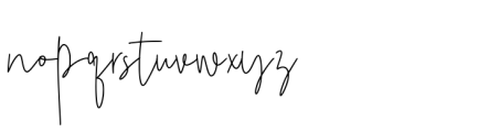 Repaiso Signature Font LOWERCASE