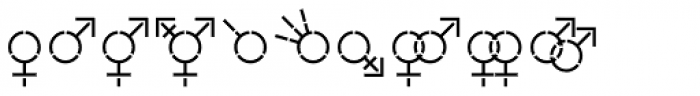 Represent Stencil Normal Font LOWERCASE