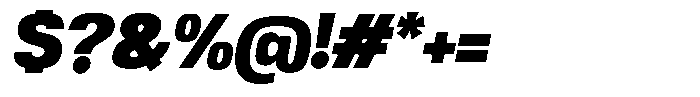 Republicana Black Oblique Font OTHER CHARS