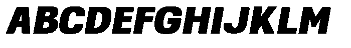 Republicana Black Oblique Font UPPERCASE