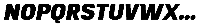 Republicana Black Oblique Font UPPERCASE