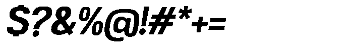 Republicana Bold Oblique Font OTHER CHARS