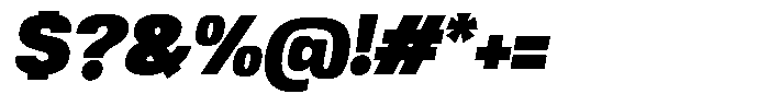 Republicana Extra Black Oblique Font OTHER CHARS