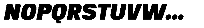 Republicana Extra Black Oblique Font UPPERCASE