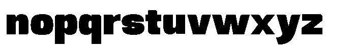 Republicana Extra Black Font LOWERCASE