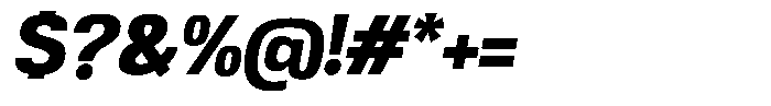 Republicana Extra Bold Oblique Font OTHER CHARS