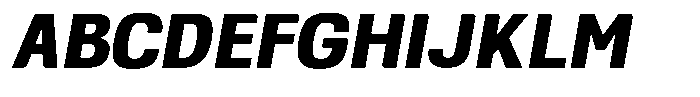 Republicana Extra Bold Oblique Font UPPERCASE