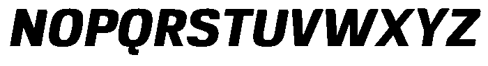 Republicana Extra Bold Oblique Font UPPERCASE
