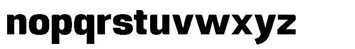 Republicana Extra Bold Font LOWERCASE