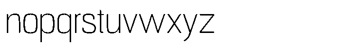 Republicana Extra Light Font LOWERCASE