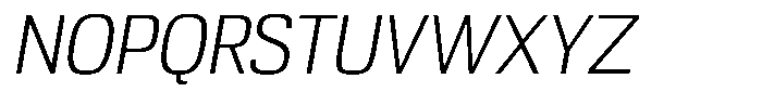 Republicana Light Oblique Font UPPERCASE