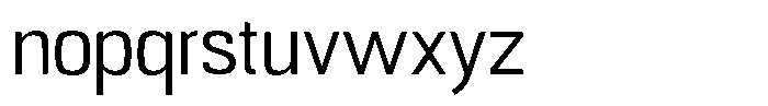 Republicana Regular Font LOWERCASE