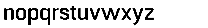 Republicana Semi Bold Font LOWERCASE