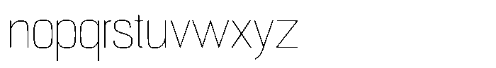 Republicana Thin Font LOWERCASE