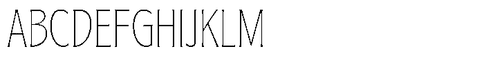 Republish Thin Font UPPERCASE