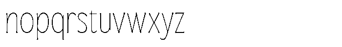 Republish Thin Font LOWERCASE
