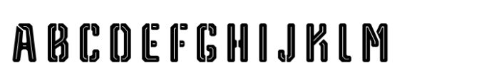 Reqnad Octa Inline Stencil Font UPPERCASE