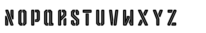 Reqnad Octa Inline Stencil Font UPPERCASE