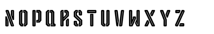 Reqnad Octa Inline Stencil Font LOWERCASE