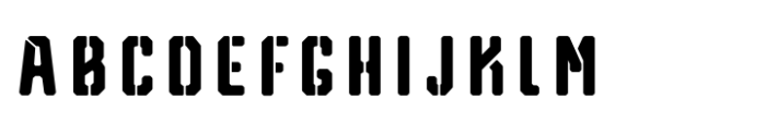 Reqnad Octa Regular Stencil Font UPPERCASE