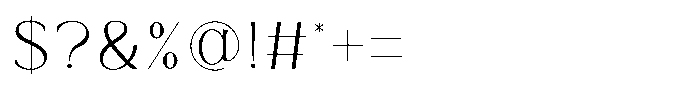 Rergian Font OTHER CHARS