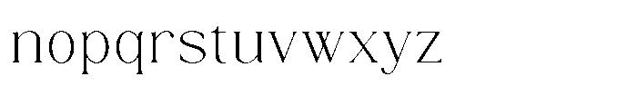 Rergian Font LOWERCASE