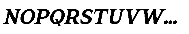 Res Minevia Bold Italic Font UPPERCASE
