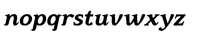 Res Minevia Bold Italic Font LOWERCASE