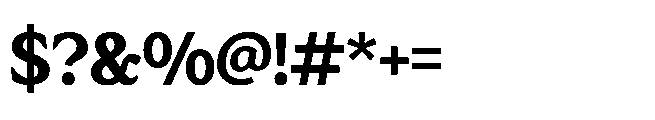 Res Minevia Bold Font OTHER CHARS