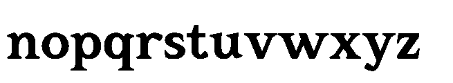 Res Minevia Bold Font LOWERCASE