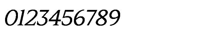 Res Minevia Italic Font OTHER CHARS