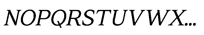 Res Minevia Italic Font UPPERCASE