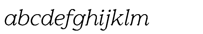 Res Minevia Light Italic FONT
