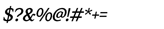 Res Minevia Medium Italic Font OTHER CHARS